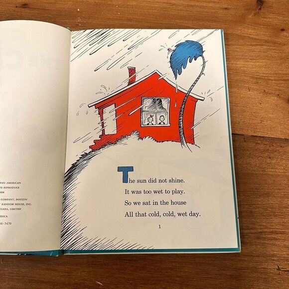 Dr. Suess The Cat In The Hat‎ 1957 First Edition with Jacket - Picture 13 of 16